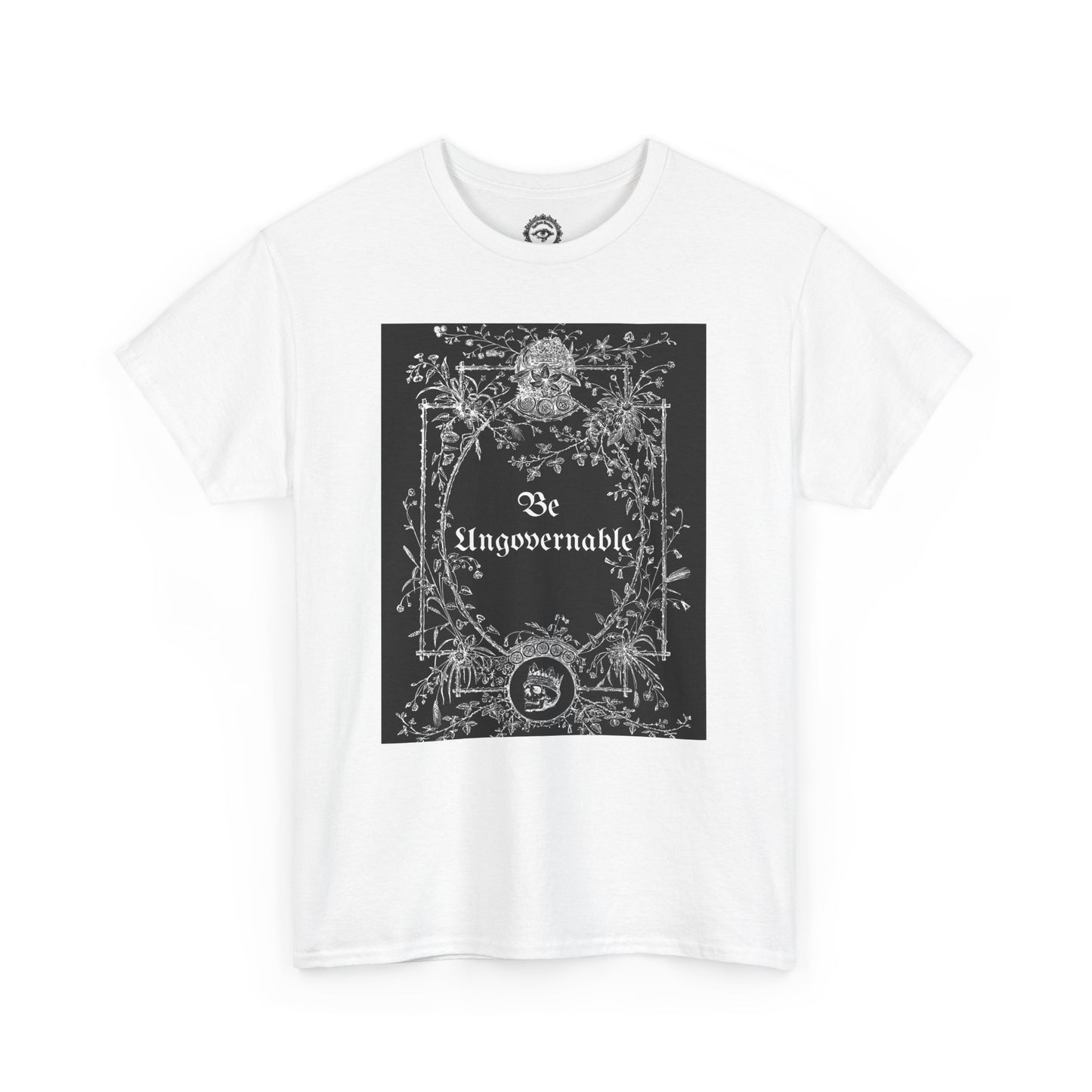 Be Ungovernable Unisex Heavy Cotton Tee - Edgy Graphic Tee for Rebel Souls