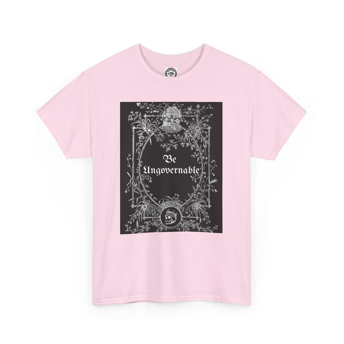 Be Ungovernable Unisex Heavy Cotton Tee - Edgy Graphic Tee for Rebel Souls