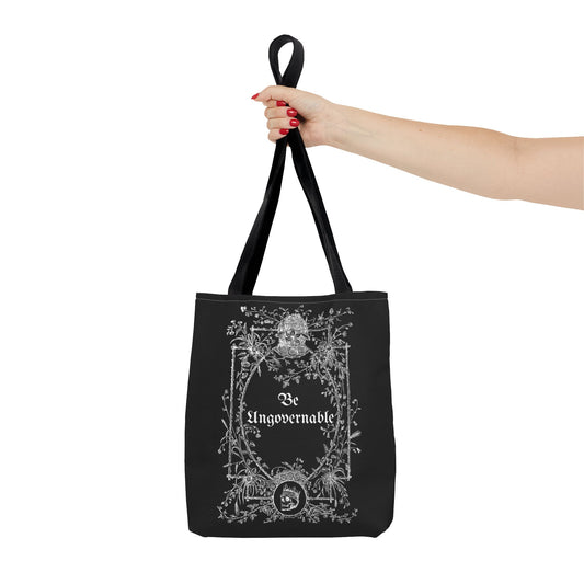 Be Ungovernable Floral Tote Bag | Stylish, Rebellious Carryall for Everyday Use