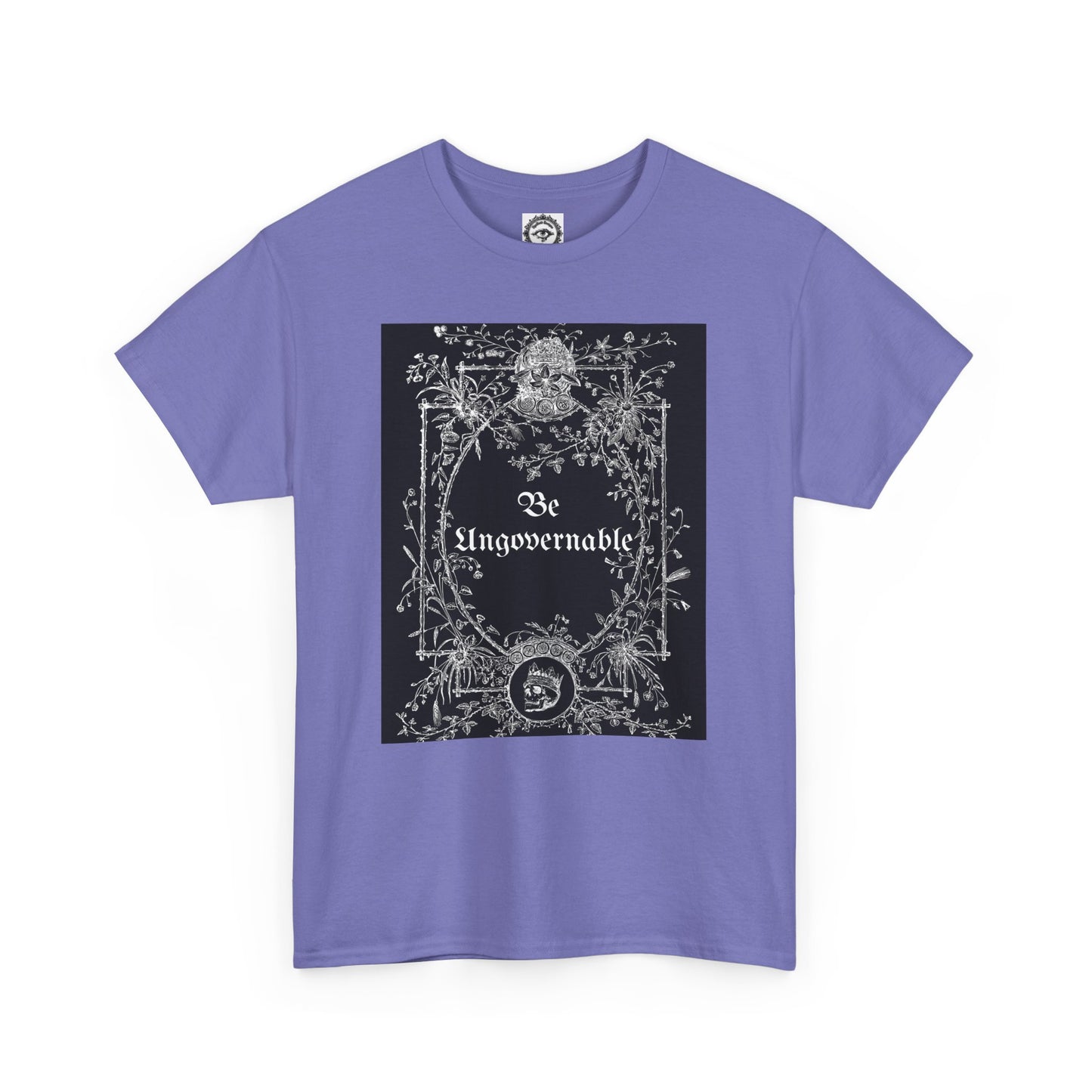 Be Ungovernable Unisex Heavy Cotton Tee - Edgy Graphic Tee for Rebel Souls