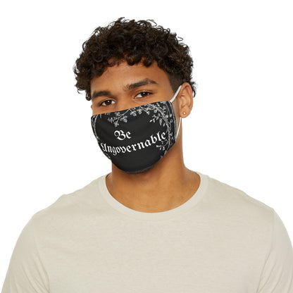 Be Ungovernable Floral Face Mask - Stylish Snug-Fit Polyester Mask for Everyday Use